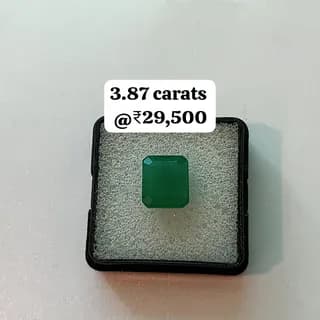 Classic Colombian Muzo Emerald — deep grass-green emerald cut