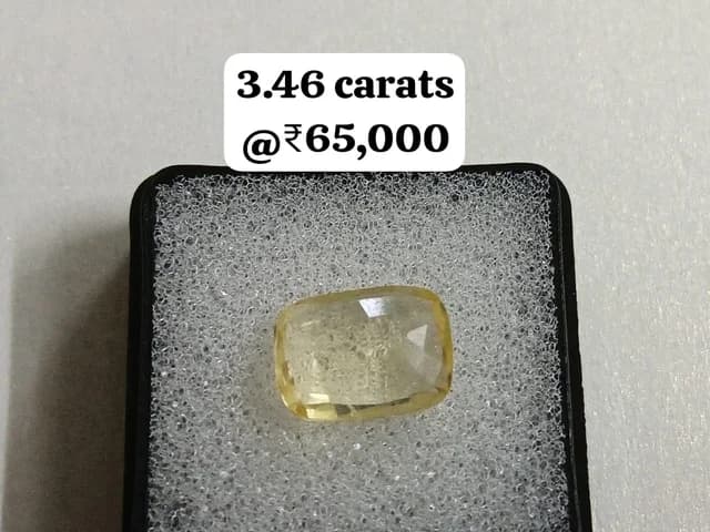 Ceylon Canary Pukhraj — canary yellow unheated yellow sapphire