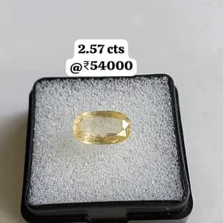 Golden Ceylon Pukhraj — bright golden unheated oval sapphire